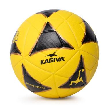 Imagem de Bola Futevôlei Kagiva Geométrica Amarelo/Preto, Amarelo, Preto, Único
