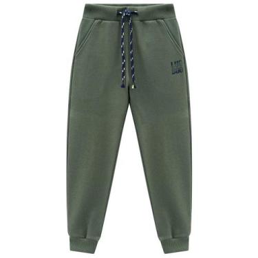 Imagem de Calça Infantil em Moleton Menino marca Luc.Boo, 01, Verde