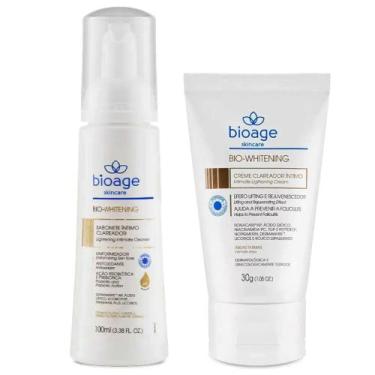 Imagem de Sabonete E Creme Clareador Íntimo Kit Clareador Bioage