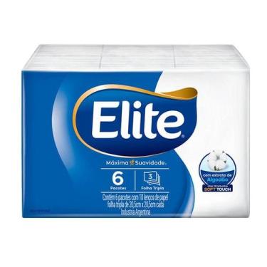 Imagem de Lenços de Papel Elite Softy's Suavidade Dupla 60 Unidades