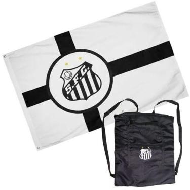 Imagem de Bandeira Pocket Do Santos 90x1,28m Dupla Face 2 Panos - BC ARTS ESPORT