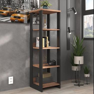 Imagem de Estante Torre Industrial 137CMX40CM Preto/Solanum - Foscarini