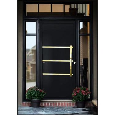 Imagem de Porta de Aluminio Lambril 210x90cm com Puxador Super Evolution Brimak 