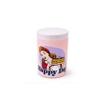Imagem de Pote PET Decorado 1,5L com Tampa Rosca Cozinheira Rosa - Indústria Ban