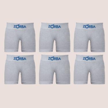 Imagem de Kit 6 Cueca Boxer Infantil Algodão Sem Costura Confortável - Zorba, Ci