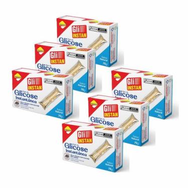 Imagem de Kit 6 Unid. Gli-Instan Lowçucar Sabor Natural Glicose Instantânea 5X15