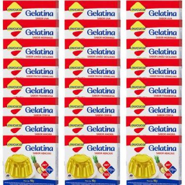 Imagem de Kit com 24 Unidades de Gelatina Zero Lowçucar 10g Sabores Variados