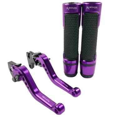 Imagem de Kit Manete Manopla Luva Moto Xt660r Xt 225 Dt 200 Tdm 225 - Stark Race