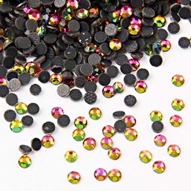 Imagem de Beadsland Cristal Hotfix Strass, pedra cortada à máquina 1440 peças/pacote (arco-íris, SS10/3 mm)