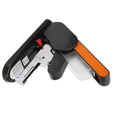 Imagem de Grampeador de mesa, grampeador de ergonômico ajustável para uso profissional para uso geral para escritório para locais de trabalho(laranja)