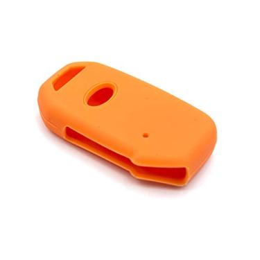 Imagem de LIGHTKOREA Capa protetora de silicone Fob Remote Smart Key para veículos Kia, Laranja, Fits Smart Key