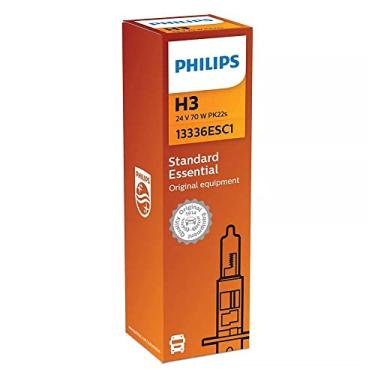 Imagem de Lâmpada Halógena Farol H3 Standard Essential Philips 24v