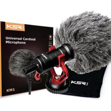 Imagem de Microfone Para Câmera E Celular Ksr Pro Km1 Cardiode