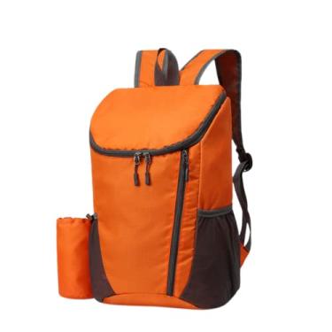 Imagem de Mochila impermeavel Esportivas viagem Masculino/Feminino Portátil e dobrável 2022 novo estilo Laranja