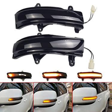 Imagem de Luz de pisca-pisca com espelho dinâmico LED para Toyota Land Cruiser FJ200 LC200 / Prado FJ150 2010 - 2020 2021 (Amarelo)