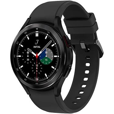 Imagem de SAMSUNG Smartwatch Galaxy Watch 4 Classic de 46 mm com monitor ECG Tracker para saúde, fitness, corrida, ciclos de sono, detecção de quedas GPS, Bluetooth, versão dos EUA, preto