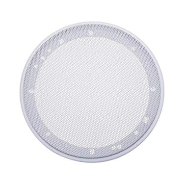 Imagem de uxcell — Capa para grelha com alto-falante 183 mm de malha decorativa com subwoofer protetor branco