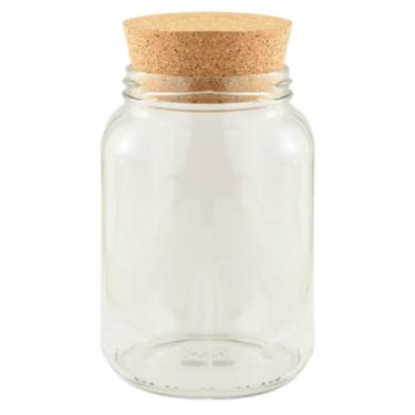 Imagem de Kit com 12 potes 550ml com Tampa Rolha para Mantimentos Decoração Artesanatos Lembrancinhas para Preparação de Refeições, Armazenamento de alimentos, Conservas