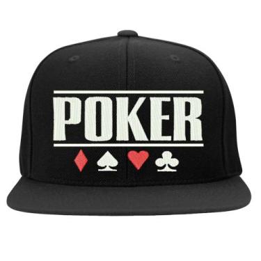 Imagem de Boné Bordado - Poker Cartas Baralho Las Vegas Cassino Jogos Carteado -