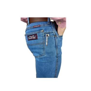 Imagem de Calça Jeans Country Masculina Canivete Os Boiadeiros Amaciada Azul Cla