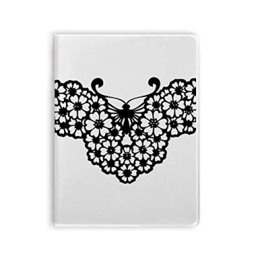 Imagem de Caderno de capa macia com borboleta com asas florais
