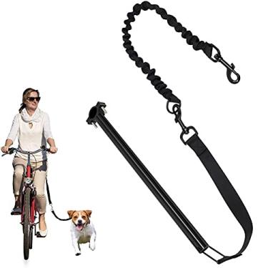 Imagem de HUSHUI Coleira de exercício de bicicleta para cães, guia de cachorro mãos livres, coleira de caminhada para cães de bicicleta de mão livre para bicicleta coleira de exercício para treinamento de exercícios corrida