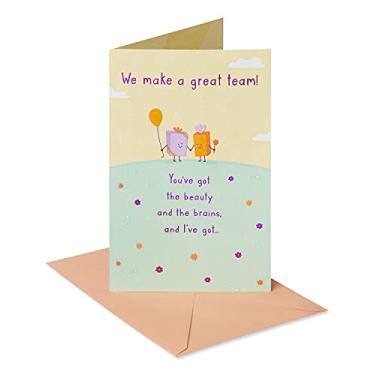 Imagem de American Greetings Cartão de aniversário para esposa (Beauty and Brains)