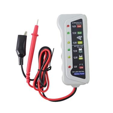 Imagem de Testador de bateria de carro ULTECHVO, ferramenta de diagnóstico automotiva, analisador de de bateria automotiva, testador de carga de bateria para teste de condição de bateria automática, indicação de LED