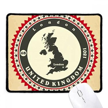 Imagem de London UK United Kingdom Britain Country Map Mousepad Tapete de borracha para jogos