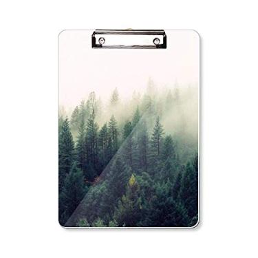Imagem de Fog Forestry Science Nature Scenery Prancheta pasta, bloco de notas A4