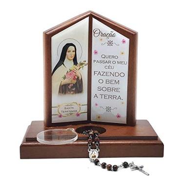 Imagem de Oração de Mesa com Porta Terço Santa Terezinha