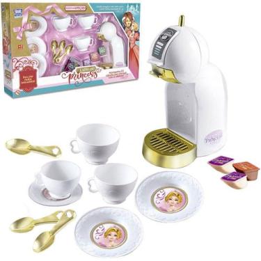 Imagem de Kit Cafeteira Expresso De Brinquedo Chazinho Das Princesas - Zuca Toys