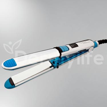 Imagem de Chapinha de cabelo Dermylife Nano Titanium Pro 750 - 2 em 1 prata e azul 110V/220V