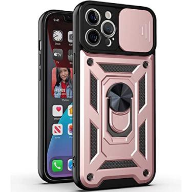 Imagem de IENYU Capa para iPhone 13/13 Mini/13 Pro/13 Pro Max, capa protetora à prova de choque de grau militar capa de telefone resistente à prova de choque de silicone resistente (cor: rosa, tamanho: 13 mini 5,4 polegadas)