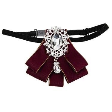 Imagem de PACKOVE Receber Flores Laços Para Cães Gravata Borboleta De Diamante Marquise Laço De Diamante De Pêra Anel De Diamante De Laço Gravata Borboleta Feminina Garoto Roupas Cara Strass