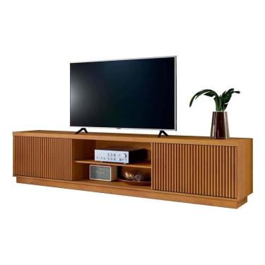 Imagem de Rack Para Tv 70 Polegadas Ripado 2 Portas Valencia Naturalle