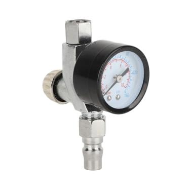 Imagem de Regulador de pressão de ar 1/4 pol. NPT Pistola de tinta spray Regulador de ar Manômetro Ferramenta pneumática