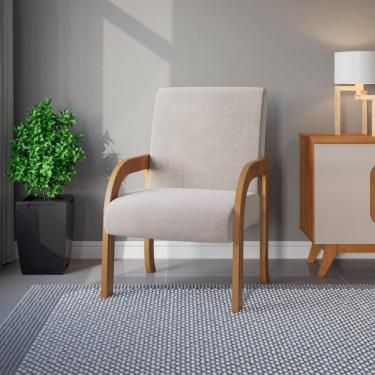 Imagem de Poltrona 59cm Veludo Ravena Viero Móveis