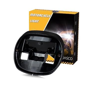 Imagem de QUASCO Placa de base de luz traseira preta, placa de base de lanterna traseira compatível com Harley Sportster Dyna Road King Electra Glide Ultra Classic Heritage Softail, substituição para 68296-99A
