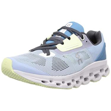 Imagem de On Running Cloudstratus Textile Tênis sintético feminino, Cambraia | Lavanda, 23.0 cm