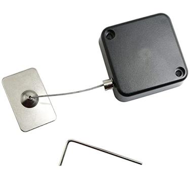 Imagem de MEETOOT Capa retrátil automática antifurto 44 x 16 mm trava de cabo de segurança de hardware combinação anti-roubo para tablet, telefone celular, controle remoto