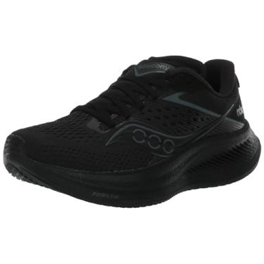 Imagem de Saucony Tênis feminino Ride 17, Preto/Preto/Preto, 5