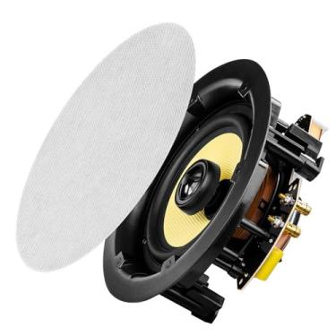 Imagem de Par de alto-falantes de teto OSD de 16,5 cm 180 W, grade magnética sem corte, tweeter giratório, grade pintável ACE650