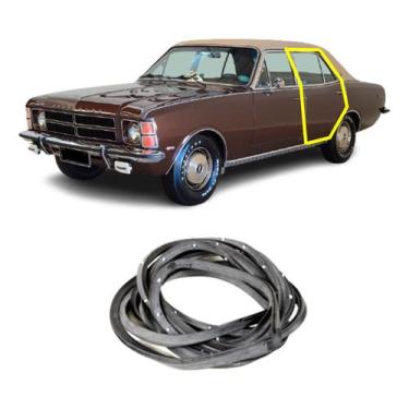 Imagem de Jogo Borracha Vedação Porta Traseira Opala 4 Portas Todos - Disk Bor