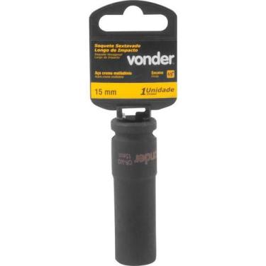 Imagem de Soquete Sextavado de Impacto Longo Encaixe 1/2" 15mm Vonder