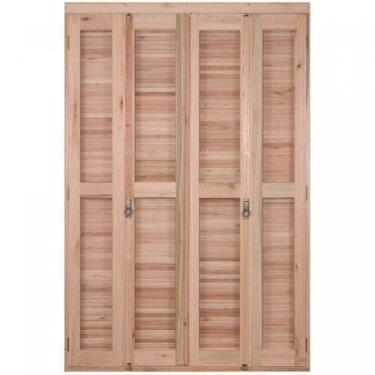 Imagem de Porta de Madeira Balcão Pantográfica 213x180cm com Batente de 14cm Ewk