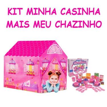 Imagem de Kit Infantil Barraca Casinha E Faz de Conta Meu Chazinho - Big Star e 