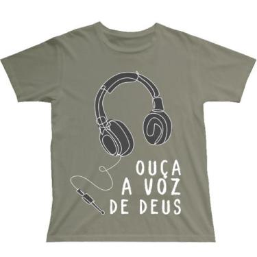 Imagem de Camiseta Algodão Gospel Jesus Cristão Frase Básica Estilo Evangélico -
