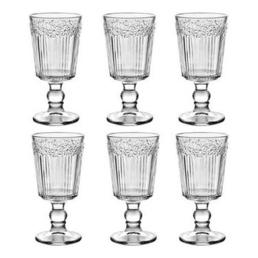 Imagem de Jogo 6 Copos Taças Vidro Sorvete Suco 400Ml 17 X 9 - Vacheron