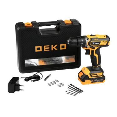 Imagem de Parafusadeira Furadeira de Impacto Deko 3/8" 20v 1 Baterias 1,5ah bivo